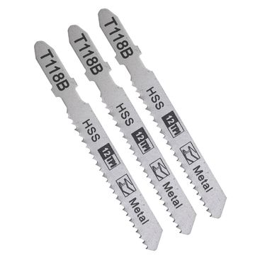 Ferramentas elétricas de alta qualidade T118B 12TPI T-shank fresado Hss Jig Saw Blade para madeira