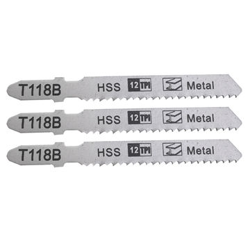 Ferramentas elétricas de alta qualidade T118B 12TPI T-shank fresado Hss Jig Saw Blade para madeira