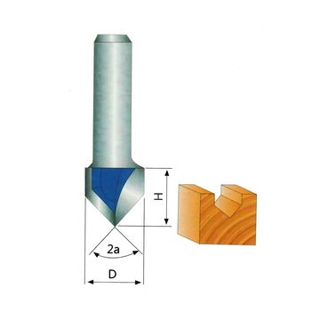 Faca de gravação em madeira de qualidade industrial 'V''Router Bit 