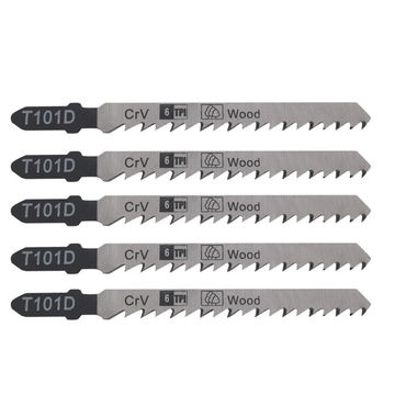 T101D 6 Tpi Crv T-Shank Woodworking Jig Saw Blades para cortar madeira dura plástico