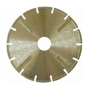 Lâmina de diamante segmentada galvanizada com segmento de proteção para alvenaria de corte