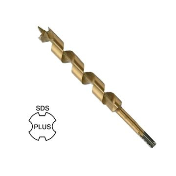 Broca de broca para madeira com revestimento de titânio SDS Plus com haste simples para perfuração de madeira