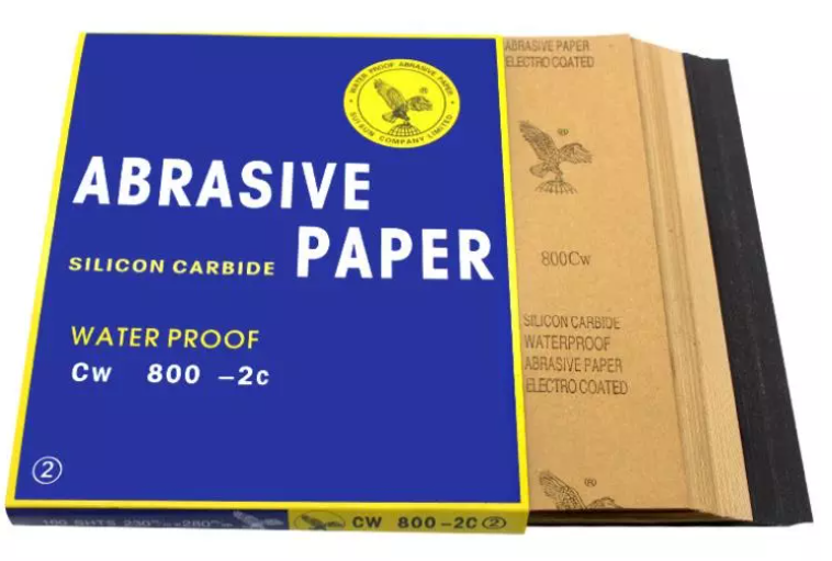 Lixa de folha de papel de areia abrasiva impermeável com suporte Kraft da marca Eagle